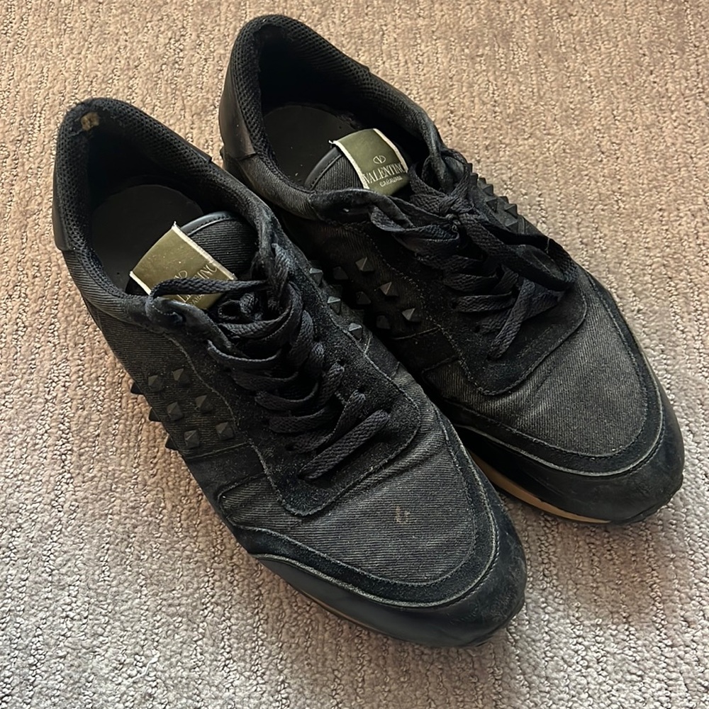 VALENTINO shoes, used, black, pins